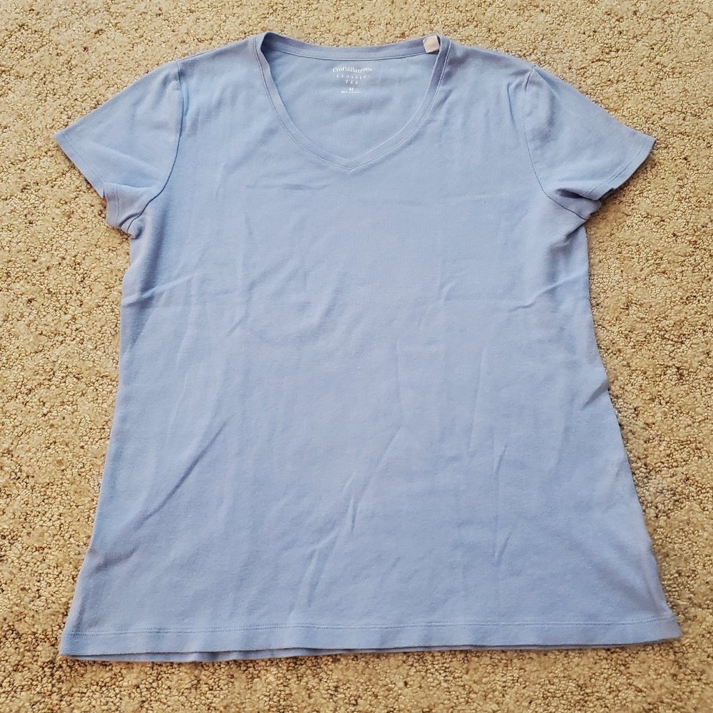 Croft&Barrow Blue Classic T-Shirt sz M